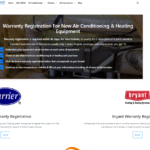 air conditioning warranty registration