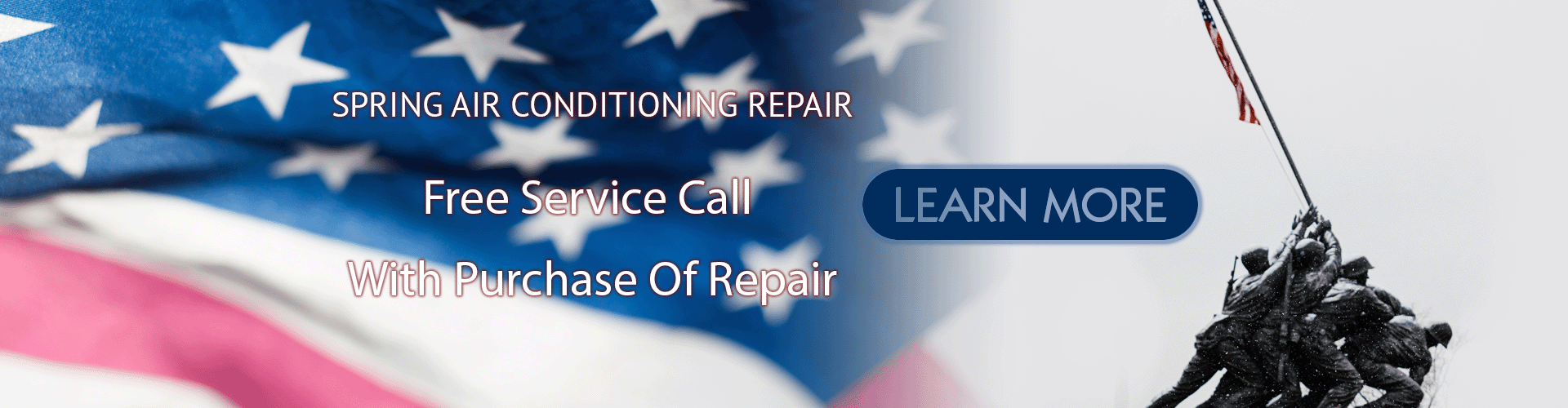 free service call with ac repair purchase